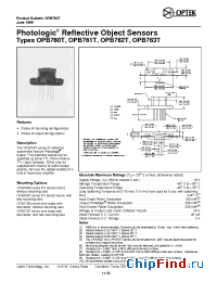Datasheet OPB763T manufacturer OPTEK